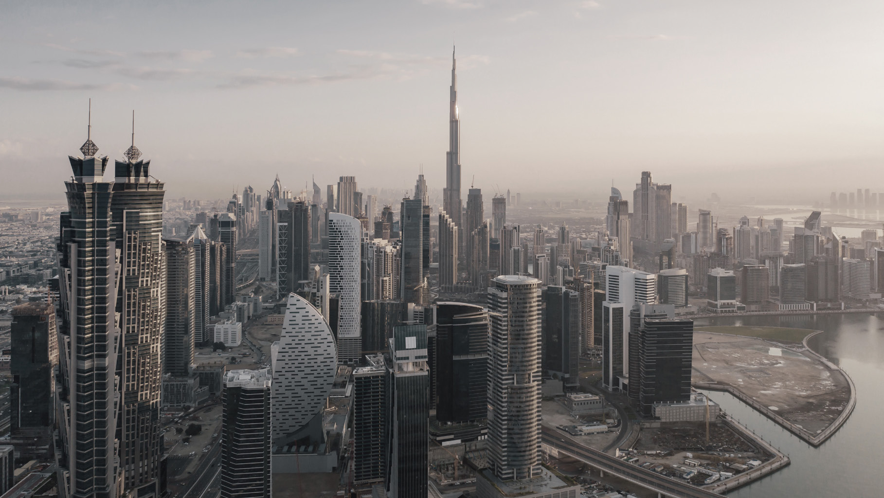 AHS Tower Premium Commercial Skyscraper Exterior View